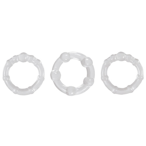 Buy the Renegade Intensity Rings Clear Penis Erection Enhancing Cockrings - NS Novelties